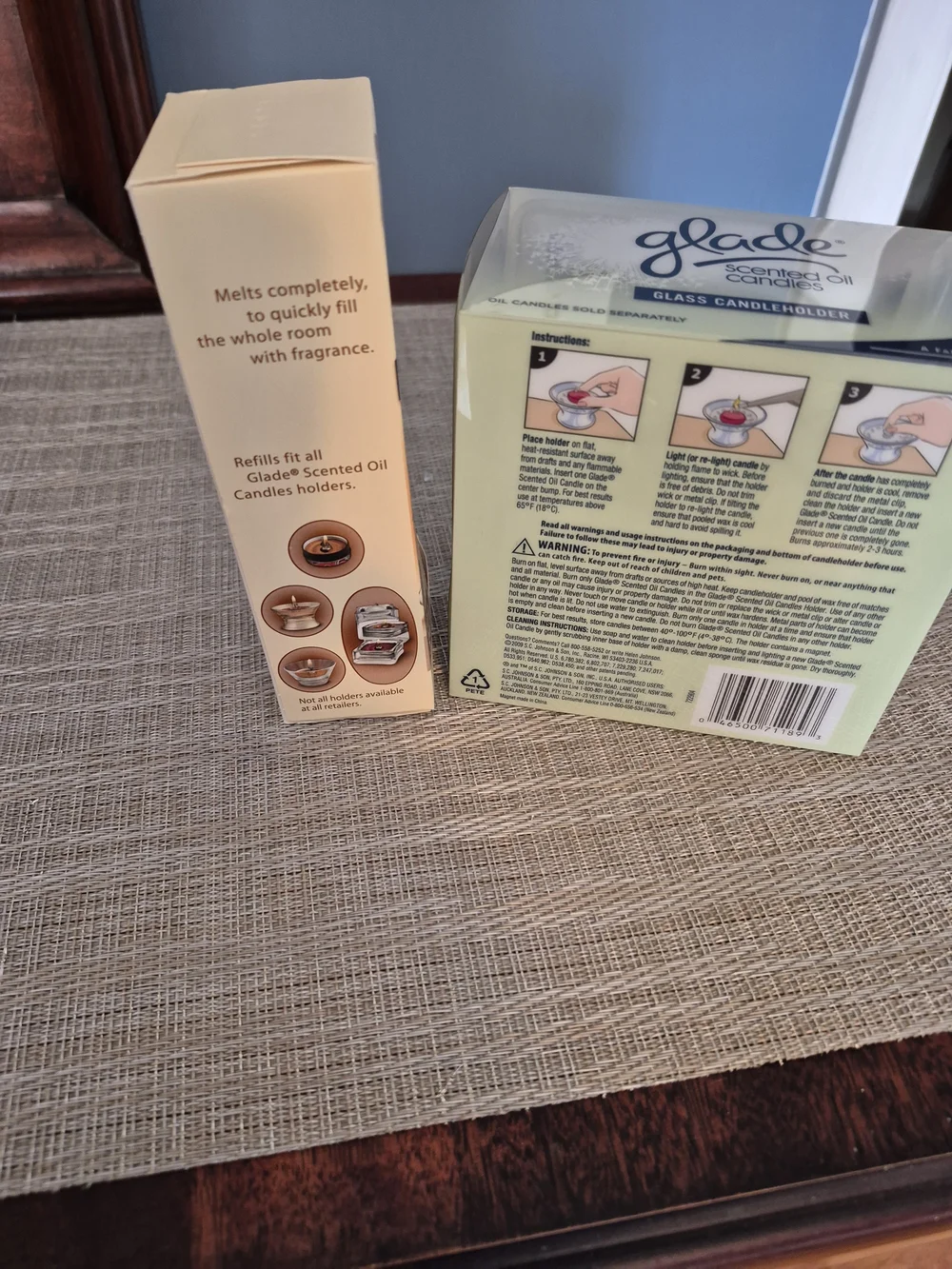Glade Scented Oil Candle Holder + 4 Spiced Rose & Vanilla Refills